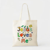 Jezus houdt van mij tote bag (Voorkant)