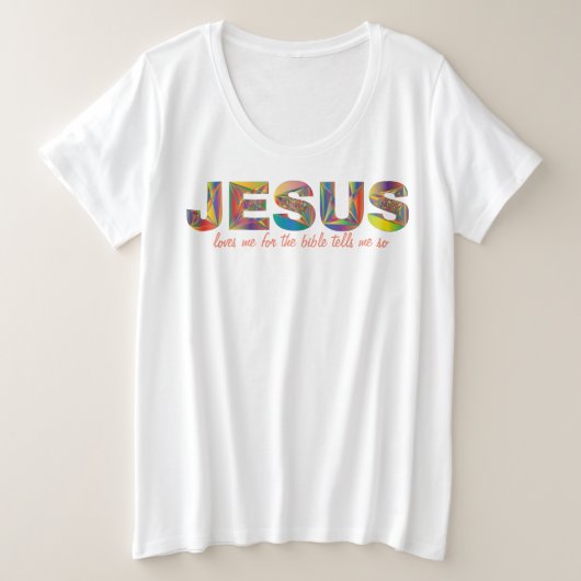 Jezus houdt van mij voor de bijbel plus T-shirt (Design voorkant)