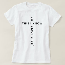 Jezus houdt van mij wit t-shirt