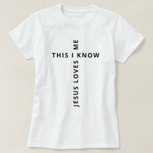 Jezus houdt van mij wit t-shirt