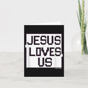 Jezus houdt van ons Christelijk geloof Jezus Beli Kaart