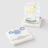 Jezus houdt van ons stenen onderzetter (Zijkant)