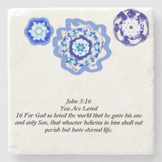 Jezus houdt van ons stenen onderzetter