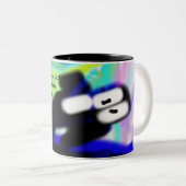 Jezus houdt van ons tweekleurige koffiemok (Voorkant rechts)