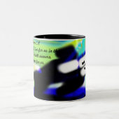 Jezus houdt van ons tweekleurige koffiemok (Center)