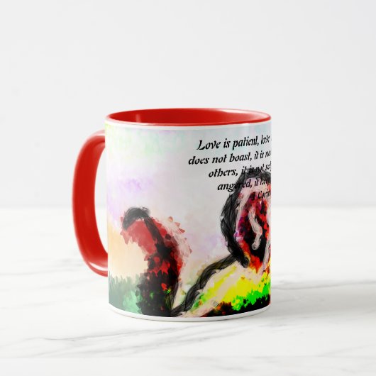 Jezus houdt van soort mok (Voorkant links)