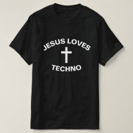 JEZUS HOUDT VAN TECHNO T-SHIRT