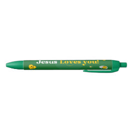 Jezus houdt van u voor de kerk Stationery / Charit Zwarte Inkt Pen
