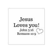 Jezus houdt van uw scripts rubberstempel (Afrduk)