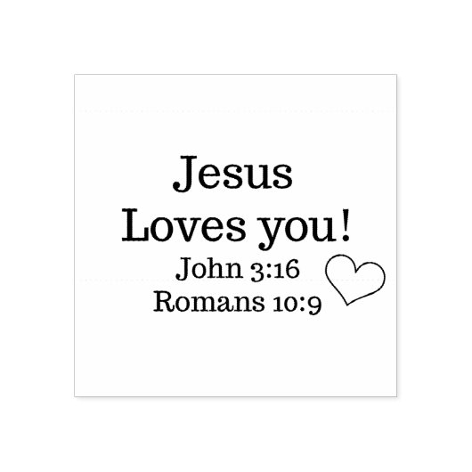 Jezus houdt van uw scripts rubberstempel (Afrduk)