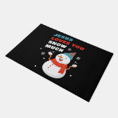 Jezus houdt van veel Christelijke kerst.  Deurmat (Schuin)