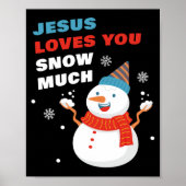 Jezus houdt van veel Christelijke kerst. Poster (Voorkant)