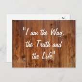Jezus, ik ben de Way Bijbel Verse John 14:6 Briefkaart (Voorkant / Achterkant)