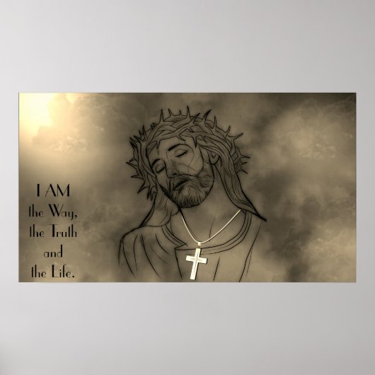 Jezus, ik ben de weg, de waarheid, het leven poster (Voorkant)