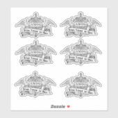 Jezus Ik vertrouw Engelen Religieuze AMDG Sticker (Vel)