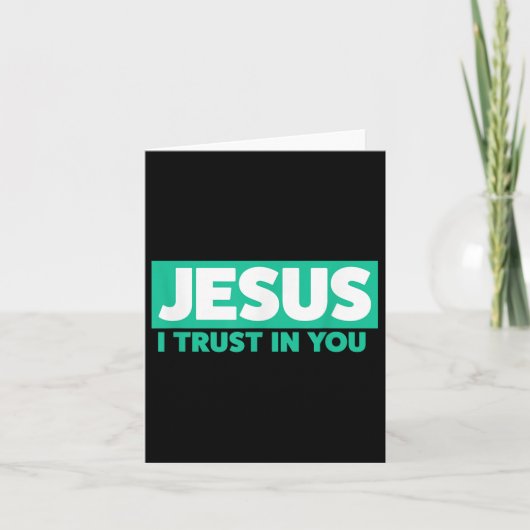 Jezus, ik vertrouw op je. kaart (Voorkant)