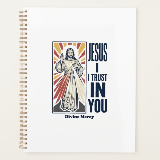 Jezus Ik Vertrouw Op Jou Divine Barmhartigheid Shi Planner (Voorkant)