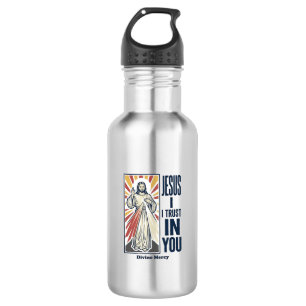 Jezus Ik Vertrouw Op Jou Divine Barmhartigheid Shi Waterfles