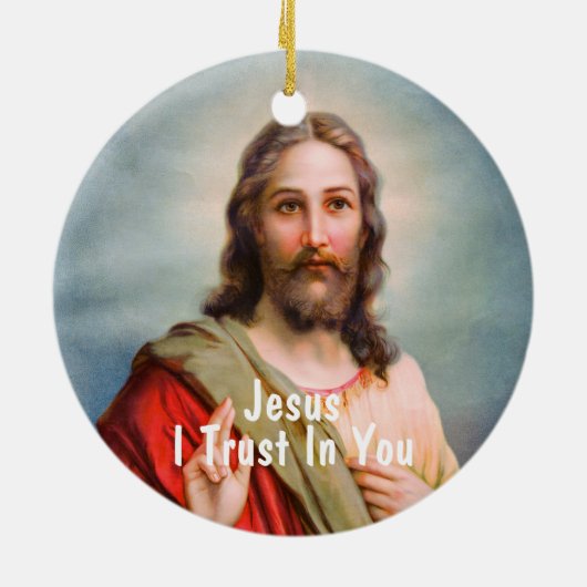 Jezus, ik vertrouw op jou. keramisch ornament (Achterkant)