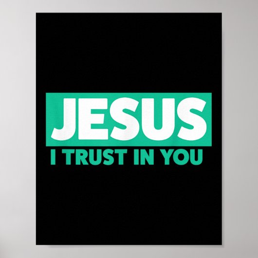 Jezus, ik vertrouw op U Poster (Voorkant)