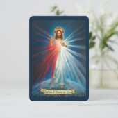 Jezus, ik vertrouw op U, Rozenkrans van de Goddeli Kaart (Staand voorkant)