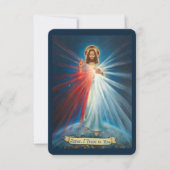Jezus, ik vertrouw op U, Rozenkrans van de Goddeli Kaart (Voorkant)