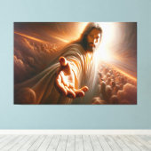 Jezus, ik wil je hand vasthouden Afbeelding 2 Canvas Afdruk (Insitu (Houten vloer))
