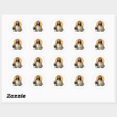 Jezus – Ik zag dat (en u weet het) Ronde Sticker (Vel)