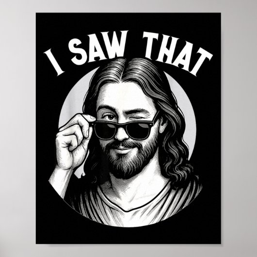 Jezus, ik zag dat, Grappige Jezus Meme Quote, Chri Poster (Voorkant)
