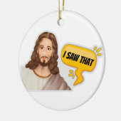 Jezus, ik zag dat keramisch ornament (Links)