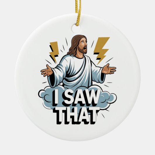 Jezus, ik zag dat keramisch ornament (Voorkant)