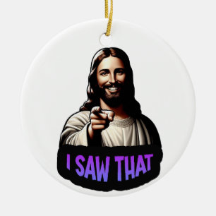 Jezus - Ik zag dat kerstversiering Keramisch Ornament