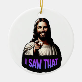 Jezus - Ik zag dat kerstversiering Keramisch Ornament