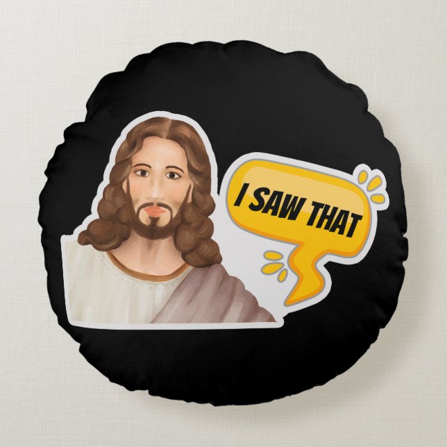 Jezus, ik zag dat rond kussen (Voorkant)