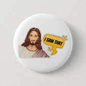Jezus, ik zag dat ronde button 5,7 cm (Voorkant)