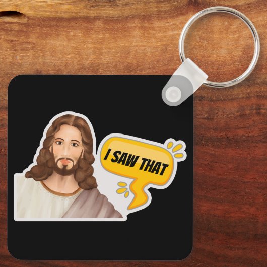 Jezus, ik zag dat sleutelhanger (Achterkant)