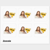 Jezus, ik zag dat vierkante sticker (Vel)
