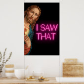 Jezus ik zag die meme poster (Keuken)