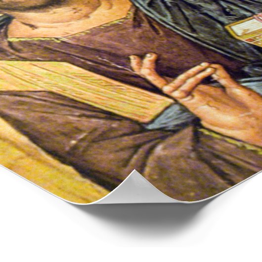 Jezus "IK ZEI NOOIT DAT" Nieuwe Testament Pro-Love Poster (Hoek)