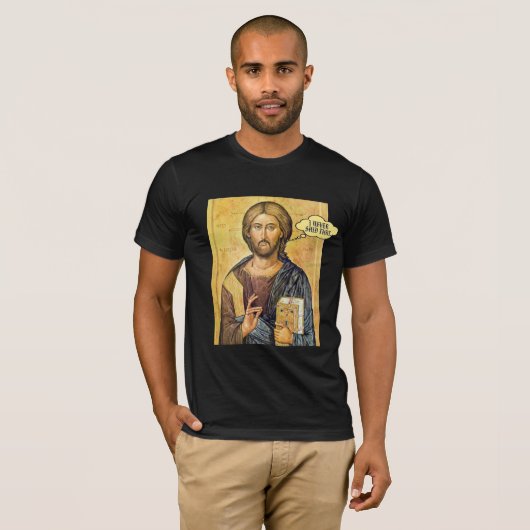 Jezus "IK ZEI NOOIT DAT" Nieuwe Testament Pro-Love T-shirt (Voorkant volledig)