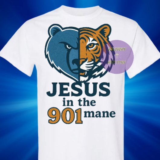 Jezus in de 901 - Christelijk T-shirt