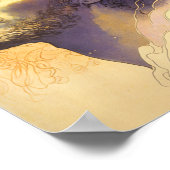 Jezus in de Cosmos door Mucha AI Generated Art Poster (Hoek)