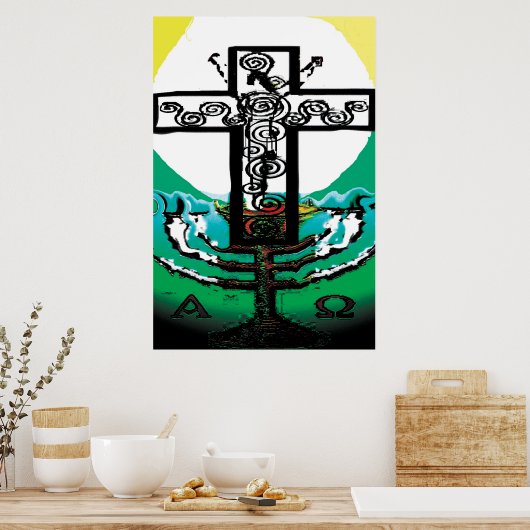 Jezus in de Eucharist Poster (Keuken)