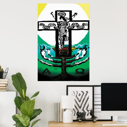 Jezus in de Eucharist Poster (Thuiskantoor)