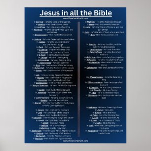 Jezus in de hele Bijbel - 18 x 24 poster