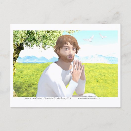 Jezus in de Hof (Getsemani) Briefkaart (Voorkant)