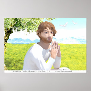 Jezus in de Hof (Getsemani) Poster