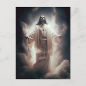 Jezus in de Kosmos AI Generated Art Briefkaart (Voorkant)