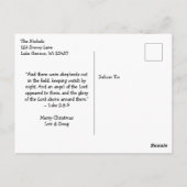 Jezus in de kribbe | Kerst van de godsdienst Briefkaart (Achterkant)