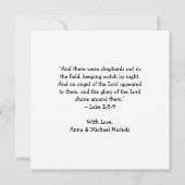 Jezus in de kribbe | Kerst van de godsdienst Kaart (Achterkant)